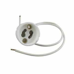 GZ10 FITTING TBV 230V LED / HALOGE EN (GU10) WIT