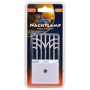 LED NACHTLAMP7900K +LICHT/DONKERSENSOR WIT SENS-IT