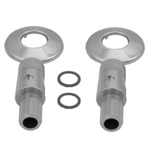 Set afsluitbare s-kopp. 1/2x3/4+rozet chroom